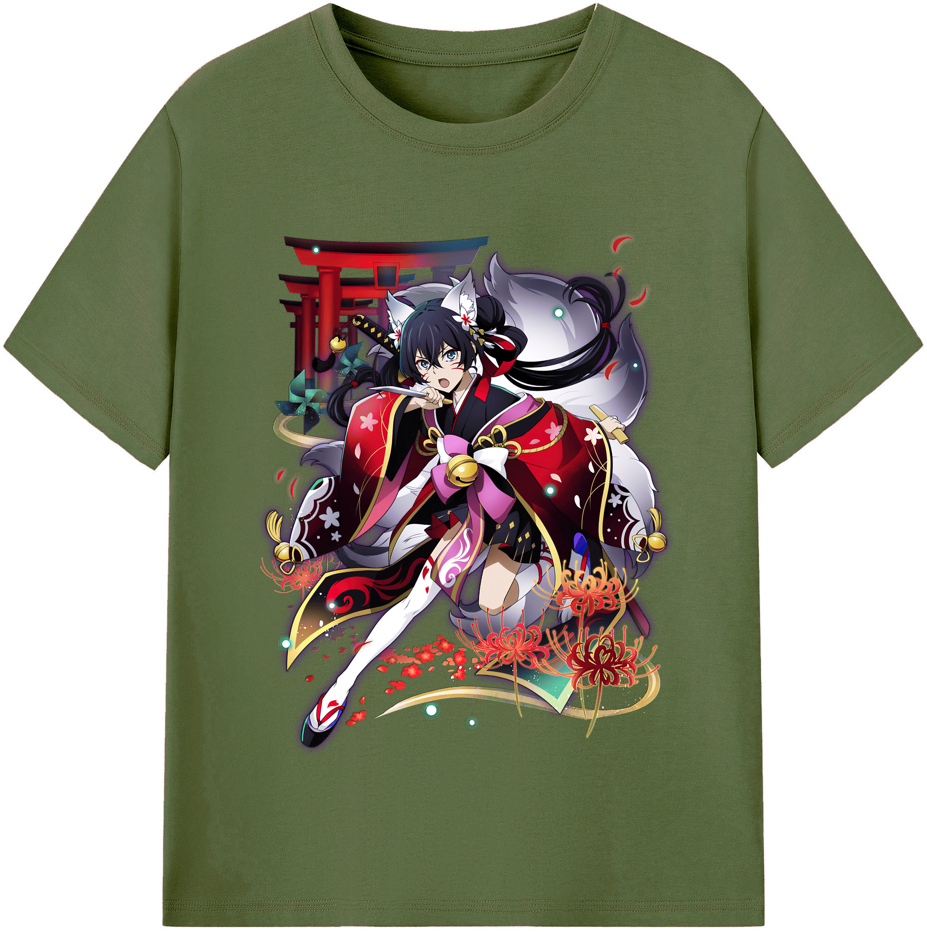（画像用） 文豪ストレイドッグス Bungo Stray Dogs 綿100％半袖Tシャツ（フロントプリント）